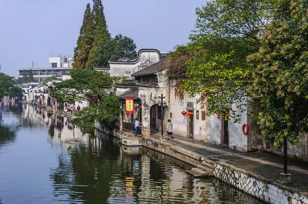 Jiangnan Water Town Nanxun Antica Città — Foto Stock