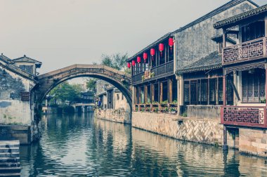 Jiangnan Su Kasabası Nanxun Eski Kasabası