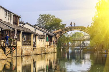 Jiangnan Su Kasabası Nanxun Eski Kasabası