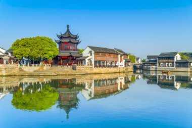 Çin, Asya 'daki Suzhou kasabası.