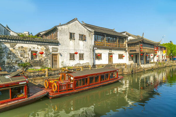 Suzhou town in China, Asia