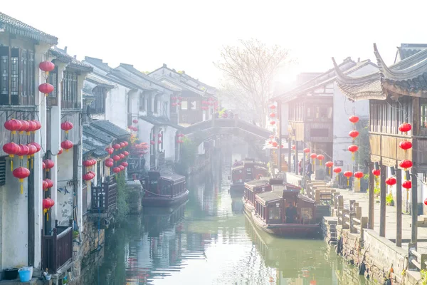 Suzhou Shantang Cidade Fundo Cidade Chinesa — Fotografia de Stock