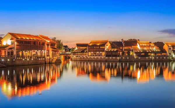 Suzhou Stad Chinese Stad Achtergrond — Stockfoto