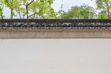 Çin Seddi, modern şehir arka planı