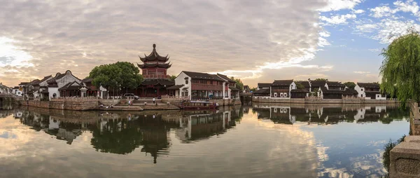 Jiangnan Water Village Suzhou Ancienne Ville Rue — Photo