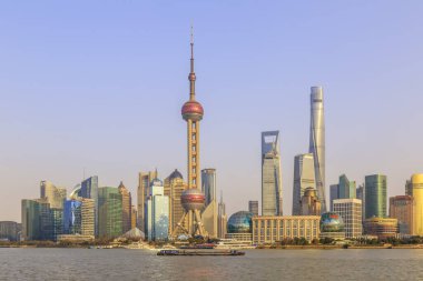 Şangay şehrinin mimari manzarası