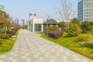 Şangay şehrinin mimari manzarası