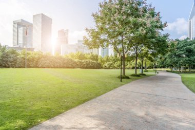 Şangay Lujiazui finans bölgesi gökdelenleri