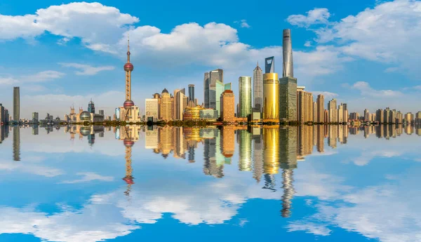 Shanghai Lujiazui Panoramisch Uitzicht — Stockfoto