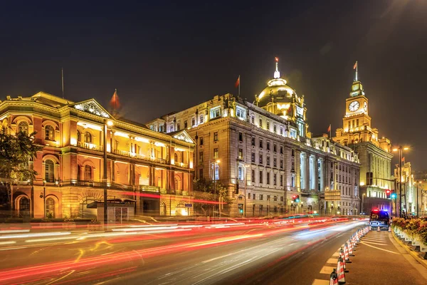 Shanghai Night View Μοντέρνο Αστικό Περιβάλλον — Φωτογραφία Αρχείου