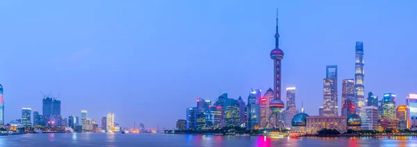 Shanghai Bund Vista Serale — Foto Stock