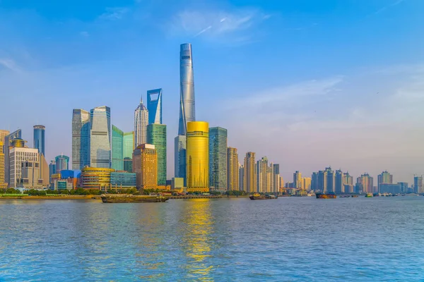 Ciudad Shanghai Paisaje Arquitectónico — Foto de Stock