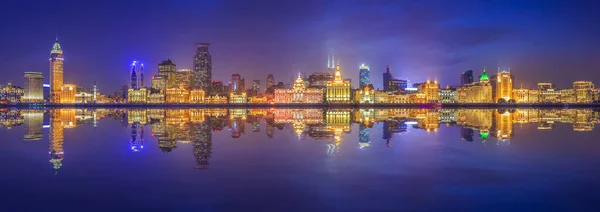 Shanghai Bund Paysage Architectural Horizon Urbain — Photo