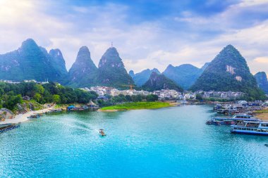 Guilin Lijiang Güzel manzara