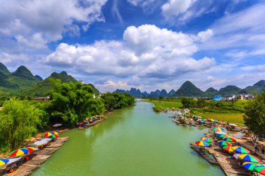 Guilin Lijiang Güzel manzara