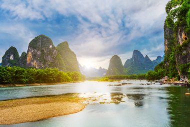 Guilin Lijiang Güzel manzara