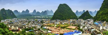 Guilin Yangshuo İlçe Panoraması