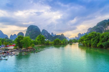 Guilin Lijiang Güzel manzara