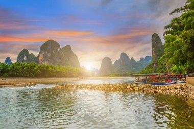 Guilin Lijiang Güzel manzara