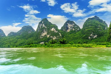 Çin, Asya 'daki Lijiang Nehri manzarası