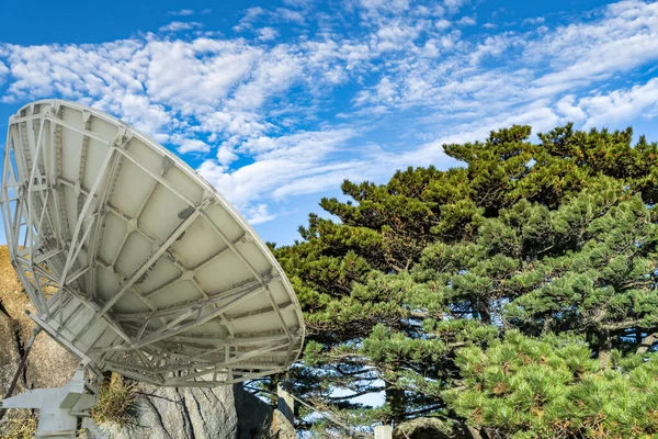 Hilltop satellite receiver in China, Asia