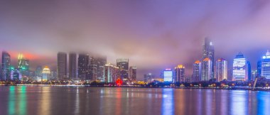 Çin 'deki Qingdao şehir manzarası.