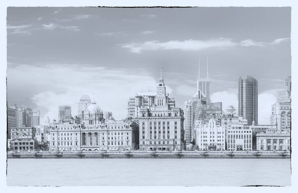 Shanghai Bund retro photo