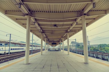 Çin, Asya 'daki eski tren istasyonu.