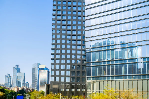 Gratte Ciel Bâtiment Verre Dans Centre Ville — Photo