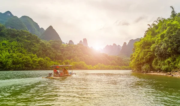 Yangshuo Xingping Lijiang Nehri Doğal Manzara — Stok fotoğraf