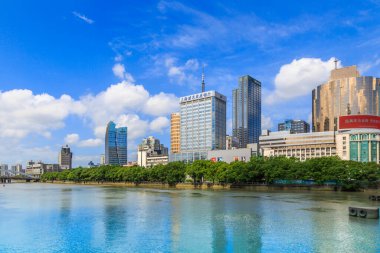 Kentsel mimari manzara ve ufuk çizgisi