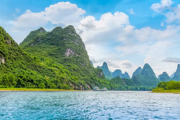 Yangshuo Xingping Lijiang Rivier Natuur Landschap — Stockfoto