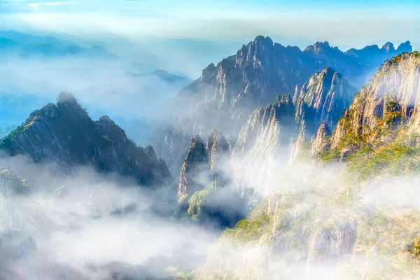 Hermoso Paisaje Natural Del Monte Huangshan — Foto de Stock