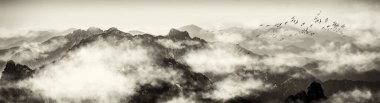 Huangshan Dağı, Çin 'in güzel manzarası.