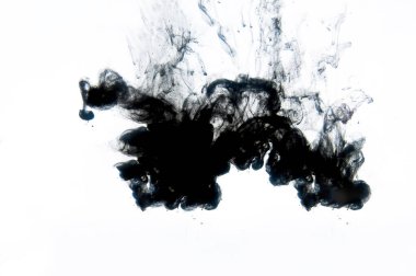 Beyaz arkaplanda mürekkep