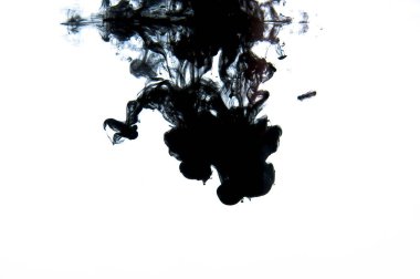 Beyaz arkaplanda mürekkep