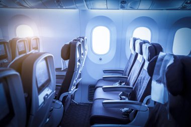 Uçak kabini iç plan