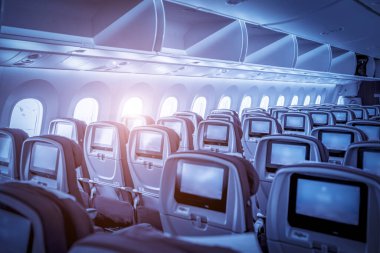 Uçak kabini iç plan