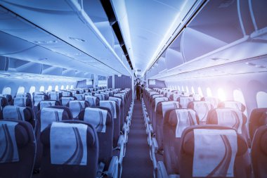 Uçak kabini iç plan