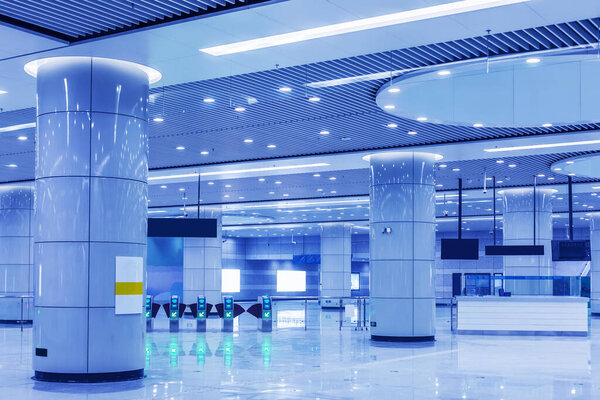 Airport waiting hall in China, Asia