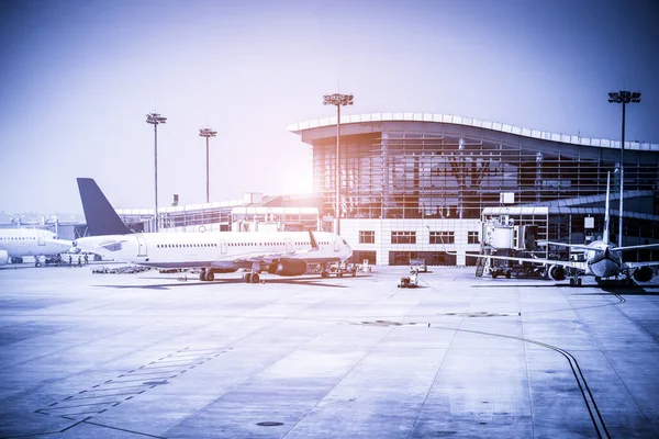 アジアの空港エプロン — ストック写真