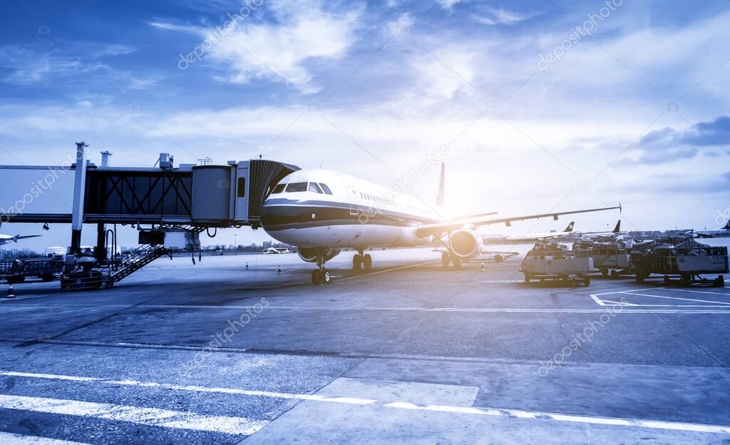 Airfield apron in China, Asia