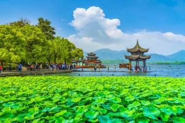 Beauty of West Lake in China, Asia clipart