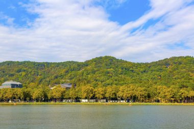 Hangzhou 'nun güzel mimari manzarası, Batı Gölü