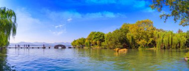 Hangzhou Batı Gölü Güzel manzara