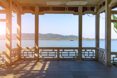 Hangzhou 'nun güzel mimari manzarası, Batı Gölü