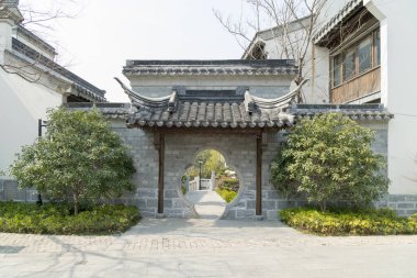Çin 'deki Nanjing eski evleri