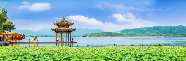Det Smukke Landskab Hangzhou West Lake - Stock-foto