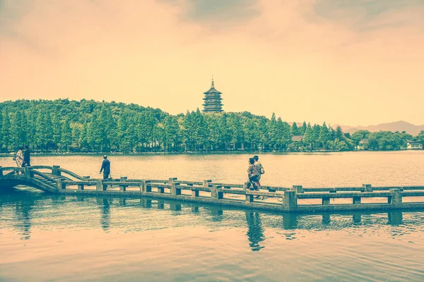 West Lake Pagoda China Asia — Foto de Stock