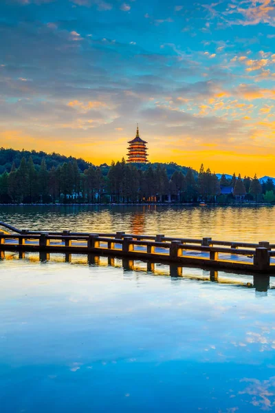 Όμορφο Τοπίο Της Hangzhou West Lake — Φωτογραφία Αρχείου